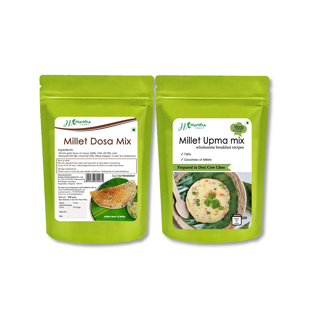 Millet Dosa & Upma Mix Combo