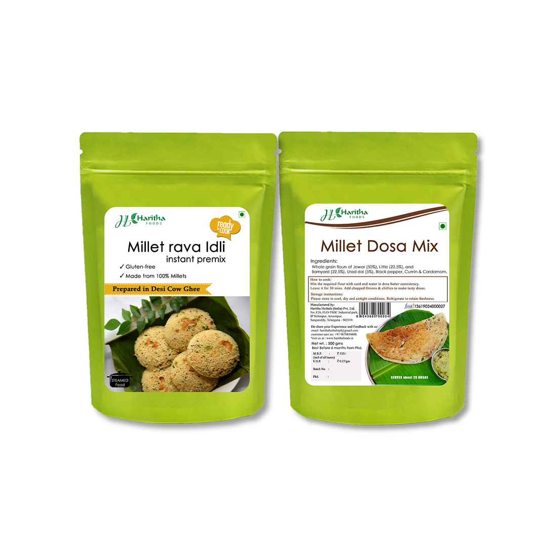 Millet Rava Idli & Dosa Mix- Combo