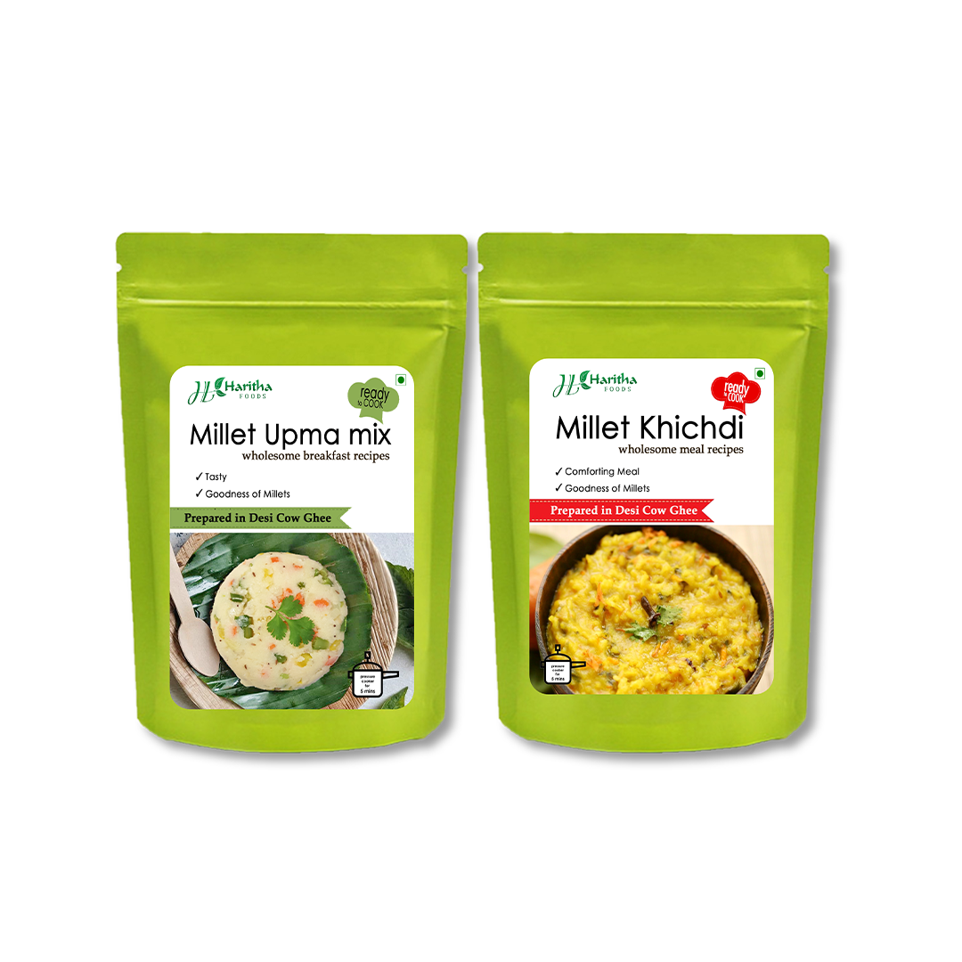 Millet Upma & Khichdi Premix- Pack 2