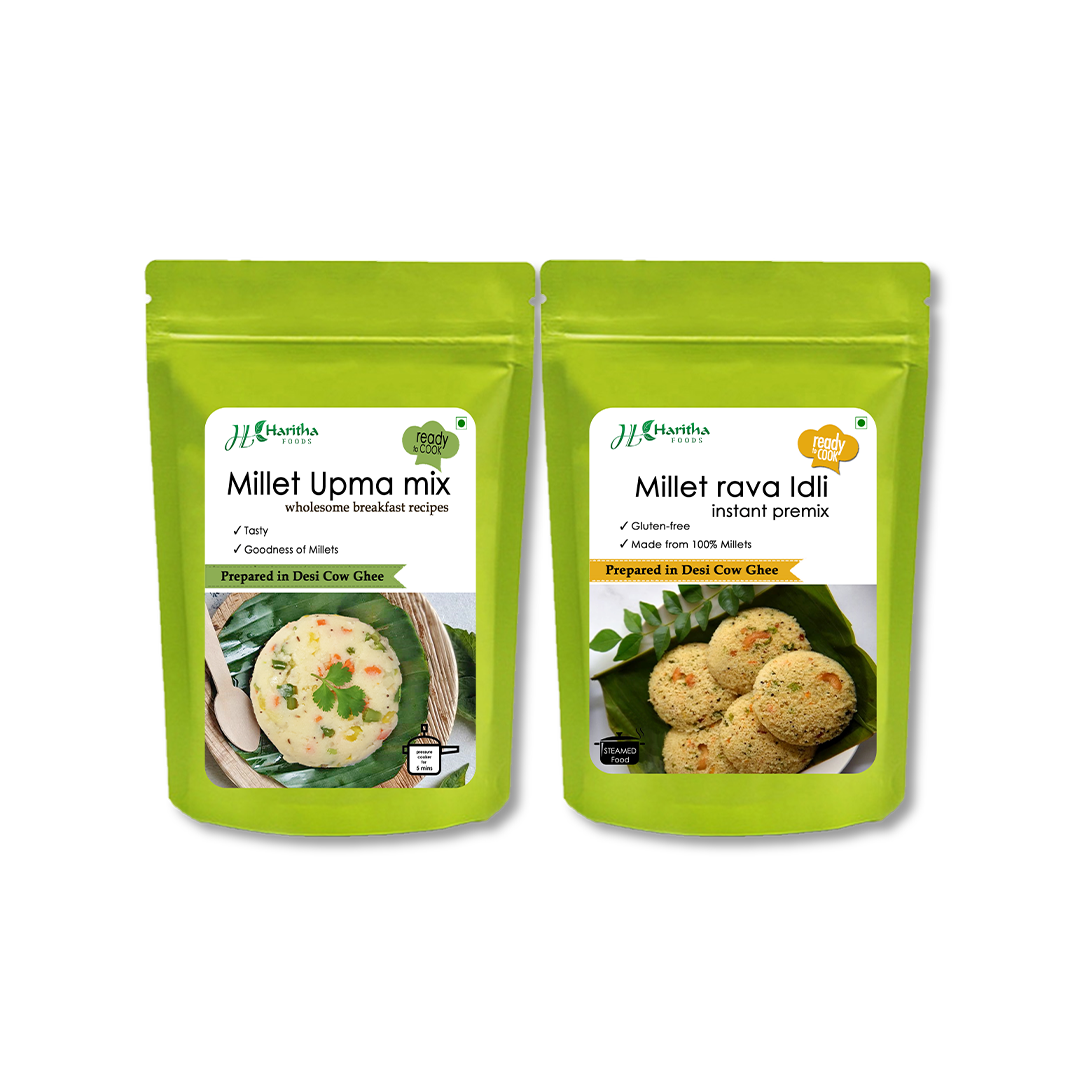 Millets instant premix upma & idli- Combo