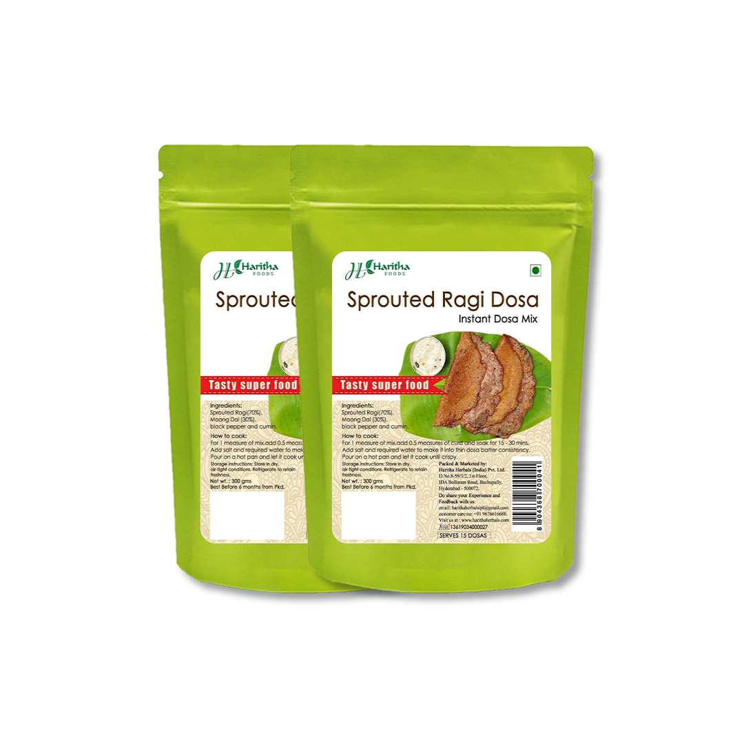 Sprouted Ragi Dosa- Pack 2