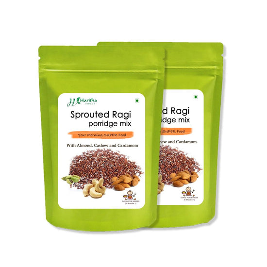 Sprouted Ragi Porridge Mix, 250g – Haritha Foods