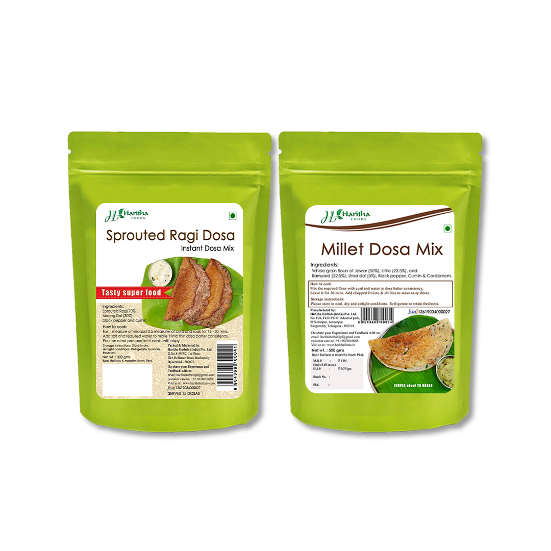 Millets & Ragi instant Dosa Mix- Combo